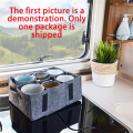 Felt Cup Holder Camping Glass Carrier Mobile Home Plate Holder Felt for Drinking Glasses Wine Glass Holder Camping Accessorie Camper Tableware Storage. 