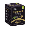 KalaKola Hairwell Color Shampoo (Black) Sachet Box. 