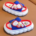 Authentic Ultraman Spring and Autumn Children's Linen Slippers Boys Indoor Non-Slip Platform Big Middle Children Baby Sandals. 