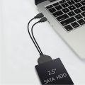 High Speed Dual USB 2.0 To 2.5″ SATA Hard Disk Drive Adapter W/UASP SATA To USB 2.0 Converter For SSD/HDD. 