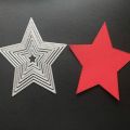 8pc Star Pentagram Shape Metal Cutting Dies Emed Stencil Art Craft Decor. 