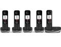 BT Advanced (Set of 5) intercom plus PTCL Wireless Landline Phone plus intercom with Call Blocker, Speaker Phone, Caller ID, Answering Machine and Free 10 New Rechargeable Cells. 