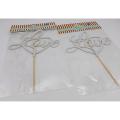 LOVE CAKE TOPPER IN SILVER COLOR ( PACK OF 2 PAPER MATERIAL CAKE TOPPER ). 