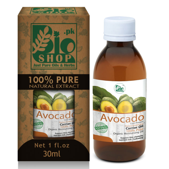 Bio Shop™ Avocado Carrier Oil Cold-Pressed - 100% Pure & Organic - (Unrefined)