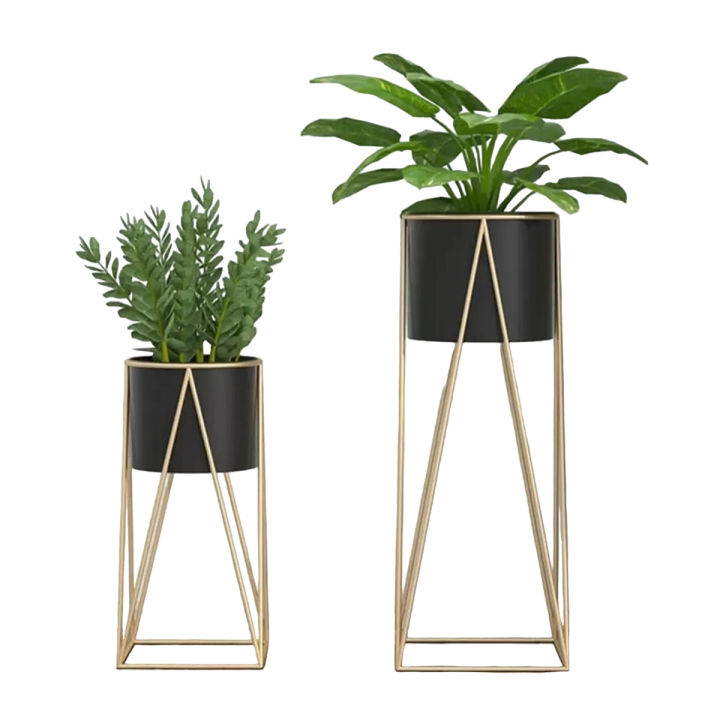 Planters - Planters Pot - Planters Pots flower stand - 2 Metal Plant Flower Floor Stand- Modren Planters Flower Pots - Flower Stands