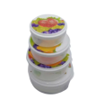 Food Container Bowl Microwave Safe BPA Free Plastic Bowl - 4Pcs Set Storege jar,box,multipurpos bowl fine quality. 