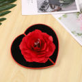 Rose Flower Rotating Ring Box, Proposal Box,Jewelry Box(Without Ring). 