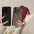 Case For Iphone 6 6S 7 8 Plus 15 14 13 11 12 Mini Pro Max X XS XR Phone Case Wine Red Matte Soft Anti-Knock Plain Cover Cute Candy Color High Quality Bumper Cartoon. 