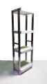 Techmanistan Heavy Duty Stainless Steel Rods Wooden Shelves Rack, Multipurposed Rack, Shoe Organizer, Kitchen Shelves Organizer Rack Books Shelves Rack Books Organizer, Outdoor Plant Pots Stand. 