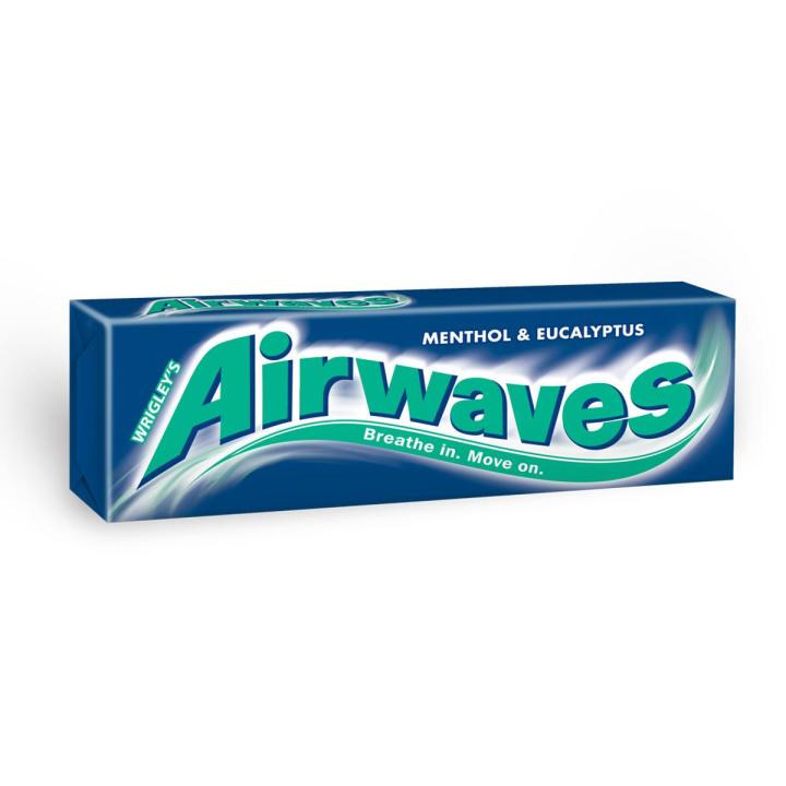 Pack of 12 Wrigley's Airwaves Menthol & Eucalyptus Chewing Gum 10 Pc ...
