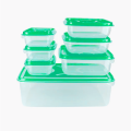 IKEA STYLE FOOD CONTAINERS, THUMB LOCK FOOD CONTAINER, STACKABLE PLASTIC STORAGE BOXES (  7PC SET). 