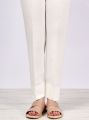 White Straight Trouser/Pant/Capri For Girls/Ladies-Non See Through Fabric. 