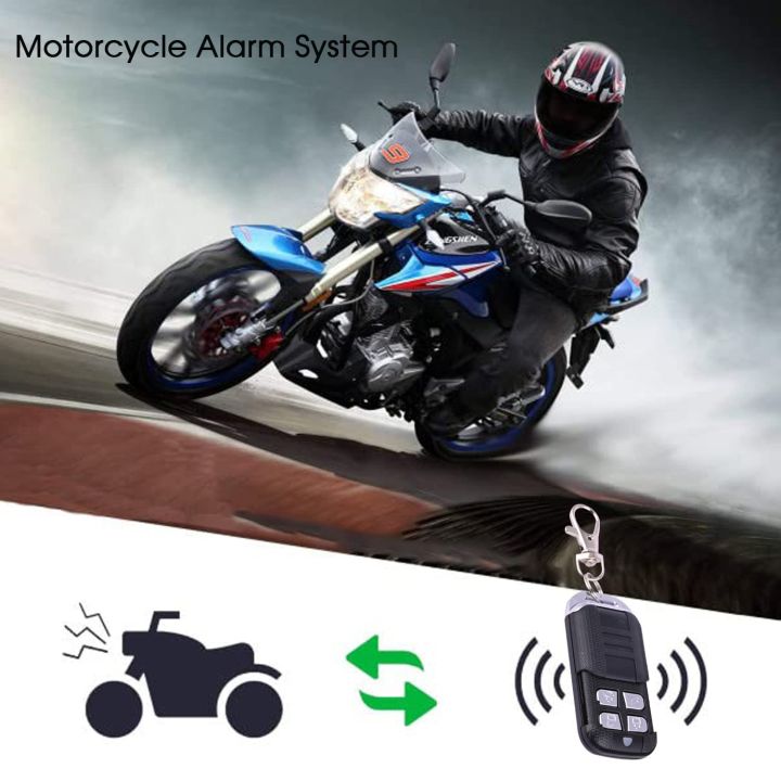 MR Master Racing Alarm System of Motorcycle Universal Anti Theft Security Alarm System with Dual Remote Control Engine Start for all Motorcycles (Double Buzzer)