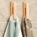 Towel Holder " for Room, Washroom, Kitchen, and Outdoor Drying | Wooden Towel Holder Stand for Bedroom, Bathroom, and Kitchen |  Towel Holder for Washroom, Room, Drying, and Kitchen | Towel Holder Self-Adhesive| Towel Holder for Washroom, Bathroom,.. 