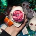 Halloween Skull Stress Ball Halloween Mochi Squishy Toys Skeleton Head Bat Squeeze Balls Halloween Skull Goodie Bag Filler Party. 