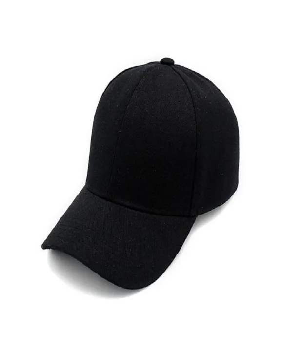 Plain%20Sun%20Block%20P-Cap%20For%20Mens%20Adjustable%20(Black)%20-%20Image%204