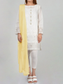 Lemon Yellow Chiffon Dupatta For Girls/Ladies-Chiffon  Dupatta 2.5 Meter Color Premium Chiffon Quality Durable Fabric Reasonable Stylish Look Dupatta. 