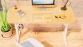 48 Inches Computer Gaming Table Light Sand Brown Color - Office Study PC Play Station PS4 Xbox Gaming Desk. 