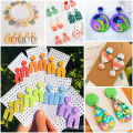 142Pcs Jewelry Mold Tools for DIY Making Earrings Clay Cutters Plastic Hook with Storage Bag Cake Cookie Baking Mould. 