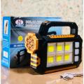 Genuine Portable Powerful Solar LED Flashlight With COB Work Lights USB Rechargeable Handheld 3 Lighting Modes Outdoor Solar Torch Light. 