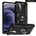 Lereach For Motorola MOTO G52 Mobile Phone Case TPU+PC Hard Ring Car Ring Bracket Shockproof Back Cover. 
