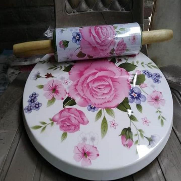 Chakla & Rolling Belan Made With Melamine Unique Beautiful Perfect Roti Maker