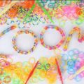 Rubber Loom Bands (300 Pieces) DIY Toys For Kids Lacing Bracelets Girls Gift Hair Rubber Bands Refill Make Woven Bracelet craft kit. 