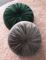 Round Velvet Pumpkin Cushion, Soft, Non-Slip, Sofa/Chair/Car Use. 