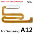 New For Samsung Galaxy A12 A125 A125F Home Button Fingerprint Sensor Flex With Power Key Button Flex Cable. 