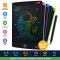 Colorful 10-inch LCD Drawing Tablet for Kids - Educational Drawing Pad with Stylus, Protective Screen & Key Lock, Ideal Travel Companion for Children 3-8 Years. 
