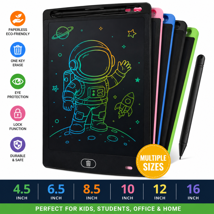 Colorful%2010-inch%20LCD%20Drawing%20Tablet%20for%20Kids%20-%20Educational%20Drawing%20Pad%20with%20Stylus,%20Protective%20Screen%20&%20Key%20Lock,%20Ideal%20Travel%20Companion%20for%20Children%203-8%20Years%20-%20Image%202