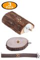 4 pack Bird Perche set Natural Wood Parrot cotton Rope swing string spiral coil perch Climbing Rope Bungee Bird Toys Rope Perch Stand Cage Rope Chewing Toy for cage love birds finches Budgie sun conure cocktail Macaws. 