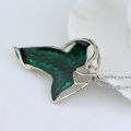 Jewelry Ladies Gift Pendant Necklace Hobie 1 Piece Vintage Green Leaf Man Lord of the Rings Elf Pendant Chain Necklace. 