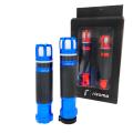 Universal Rizoma LED Rubber Aluminum Motorcycle Handle Bar Soft Grips Throttle Grip CNC LED RS-30 7/8" 22mm - BLUE. 