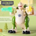 Green forest Deformation Robot Toy Tyrannosaurus Rex Robot Transforming Dinosaur Model. 