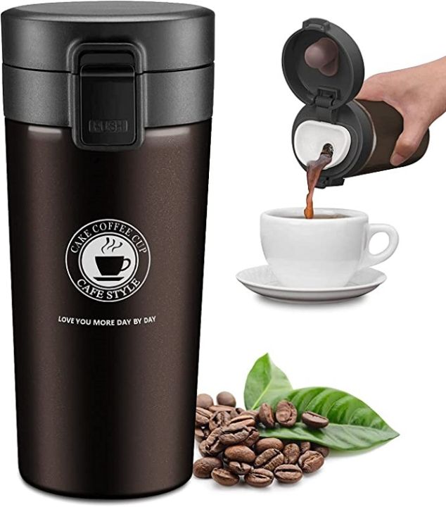 Best%20Quality%20Caka%20Coffee%20Cup%20304%20Stainless%20Steel%20Insulated%20Travel%20Thermos%20Coffee%20Mug%20Leak%20Proof%20Premium%20Vacuum%20Flask%20Airtight%20Screw%20Lid%20and%20flip%20Lock%20for%20Hot/Cold%20Beverage%20Insulated%20Tea%20Coffee%20Mug%20(300ml)%20-%20Image%203
