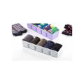 Dream Enterprises 5 Grids Socks Tie Storage Box Organizer Drawer Cosmetic Divider Box Plastic 1 Piece. 