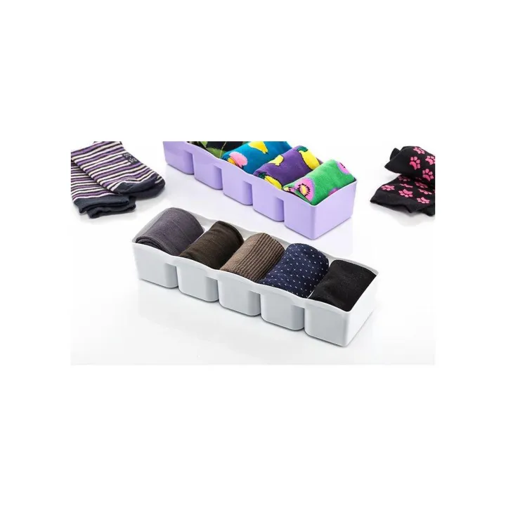 Dream%20Enterprises%205%20Grids%20Socks%20Tie%20Storage%20Box%20Organizer%20Drawer%20Cosmetic%20Divider%20Box%20Plastic%201%20Piece%20-%20Image%205