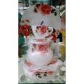 Glass / Sheshaaa Dinner Set For Dining - 72 Pieces. 