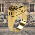 Men Fashion Ring Personalized Alloy Circlet Lustrous Jewelry Gift. 