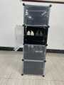 Multi-Layer 4/6 Door Portable Plastic Shoe Cabinet: Economical, Dust-Proof, Space-Saving. 
