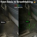 Starlight Car Mats Floor Full Set Universal Car Mats Galaxy Foot Light Atmosphere Car Interior Starry Sky Car Star Lights 12V. 