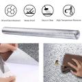 self-adhesive aluminium foil sticker for kitchen cabinet wallpaper oil proof waterproof wall protector with heat resistant ,Stove Cabinet Stickers ,kitchen backsplash wall tile sticker , aluminium sheet Wallpaper. 