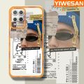 YIWESAN Case For Realme Q3i Case Fashion Tide Brand Boy Thin Shockproof Square Edge Silicone Casing Full Lens Cover Camera Protect Cases Softcase. 
