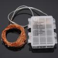 Loveliness 50LED Battery Powered Copper Wire LED String Xmas Fairy Light Remote Control Red. 