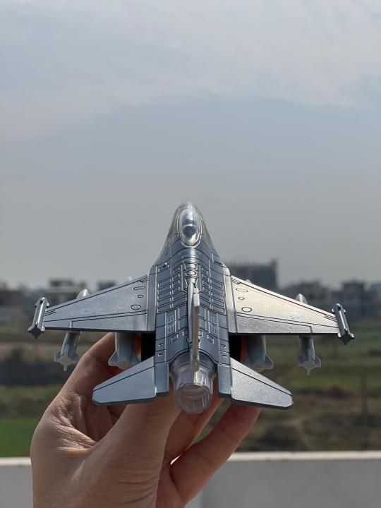F-16%20Fighter%20Jet%20Aero%20Plane%20Diecast%20Toy%20Grey%20Office/Home%20Decor%20and%20For%20Kids%20Collectors%20-%20Image%203