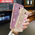 JIUMOO For Samsung Galaxy J4 Plus 2018 J4 Prime Case Cartoon Cute Lotso Bear Side New Design Phone Case Square Edge Pattern Silicone Softcase Luxury Plating Casing Full Cover Camera Shockproof Protection Cases. 