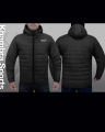 Mens Jackets Zip Up Quilted Bubble Coat Plain Padded Puffer Winter Warm Coats. 