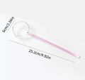 Transparent long glass spoon, anti-soup spoon, high temperature resistance, seasoning, household use, oil spoon, snail powder. 