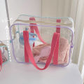 Large-capacity Pvc Swimming Transparent Water Beach Bag Shoulder Bag Storage Bag. 